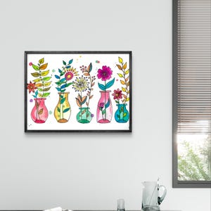 Watercolour plants digital download
