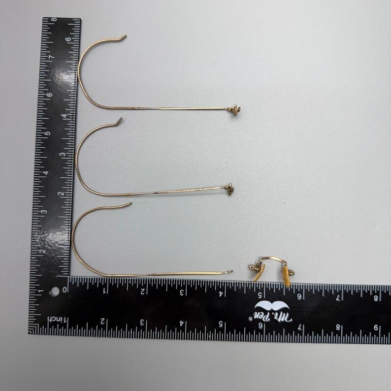 Vintage Gold Filled Wire Eyeglass Parts Case Shuron Durex 1/10 12K Replacement image 4