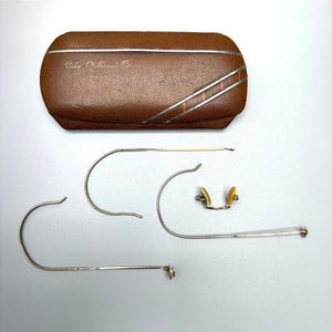 Vintage Gold Filled Wire Eyeglass Parts Case Shuron Durex 1/10 12K Replacement image 2