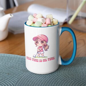 Cute Women&#39;s Golfer Gift, Women&#39;s Golfing Cup, Funny Golf Lover Coffee Cup, Funny Sports Mug, Golfing Present for Her, Coffee Mug for women