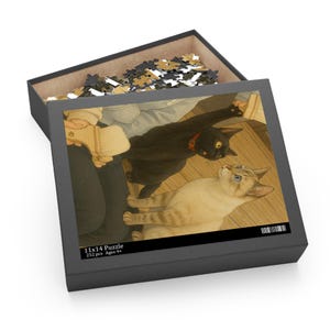 Cat Lovers Puzzle - 500-Piece Cat Theme Puzzle, Cute Cat Decor, Animal Enthusiast Gift, Family Game Night, Unique Gift Idea