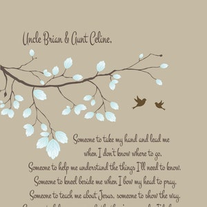 Be My Godparents Gift-Will You Be My Godmother Personalized Print-Will You Be My Godfather-Asking Godparents-Mom and Daddy Need Someone Poem
