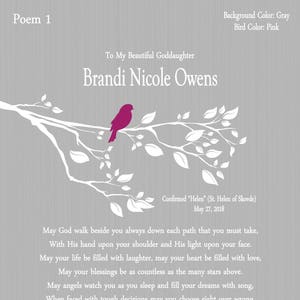 Confirmation Gift-Confirmation for Her-Confirmation Gift Girl-Confirmation Keepsake-Confirmation Print-Religious Gift-Choice of Poem