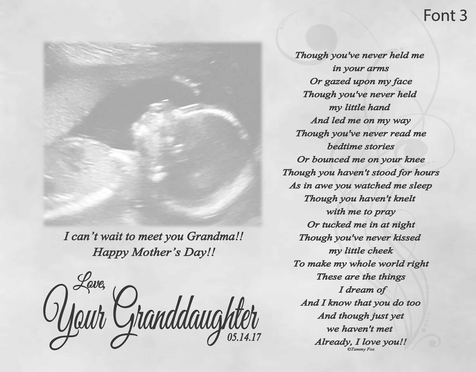 Grandma To Be Mother's Day Gift From Unborn Baby Etsy