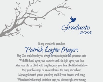 Personalized Graduation Print: Keepsake Poetry Gift