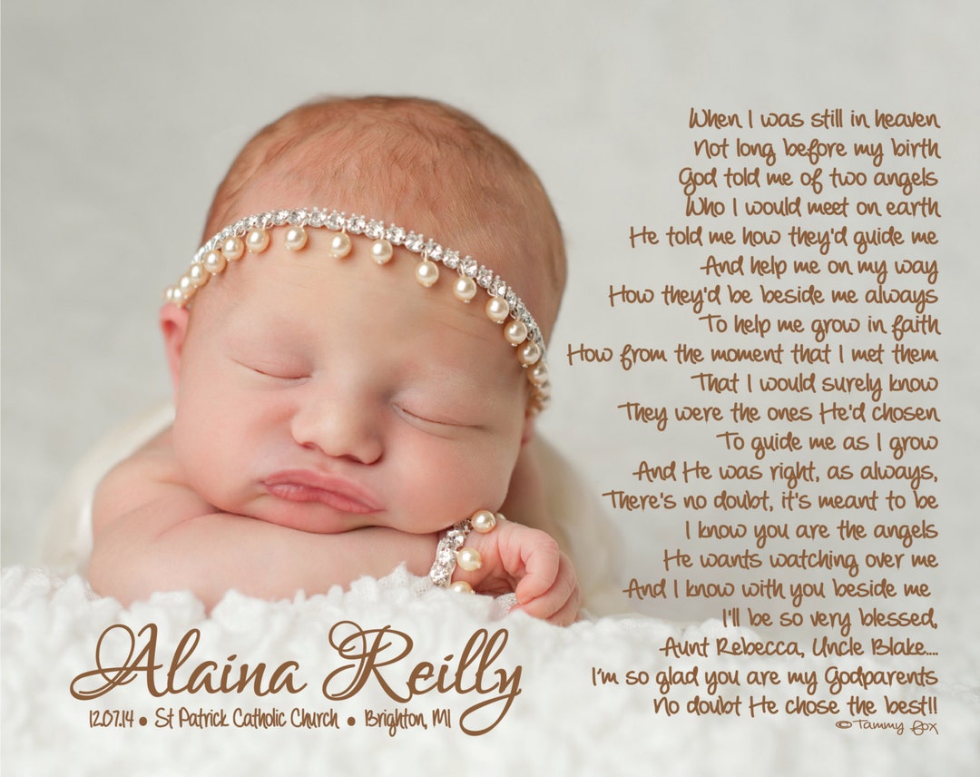 Godparents Thank Yougodmother Thank Yougodfather Thank Youbaptism Gift for Godparents