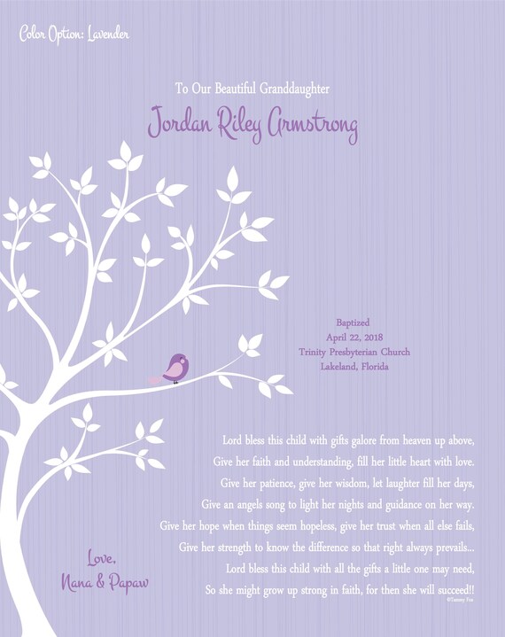 christening gifts for granddaughter