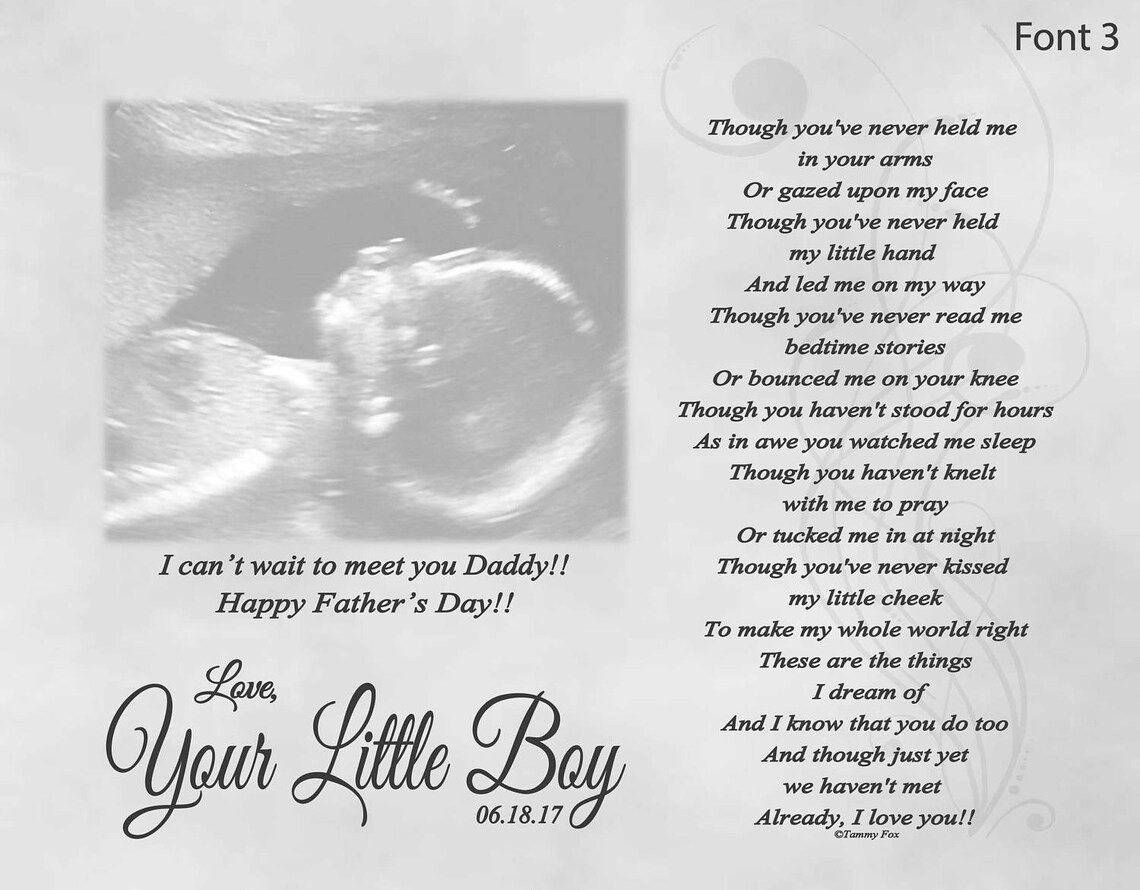 Father's Day Gift for Expecting Dad From Unborn Baby | Etsy