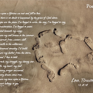 Wedding Gift for Groom from Bride-Wedding Gift for Wife from Husband-Personalized Wedding Gifts for Couple-Anniversary Gifts-Choice of Poem