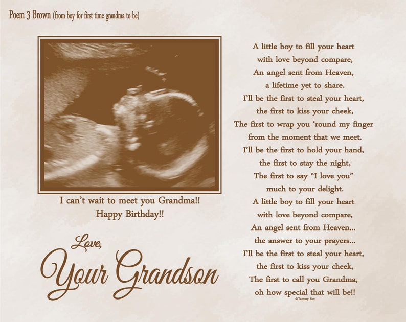 Mothers Day Gift for Grandma To BeGift From Unborn Etsy