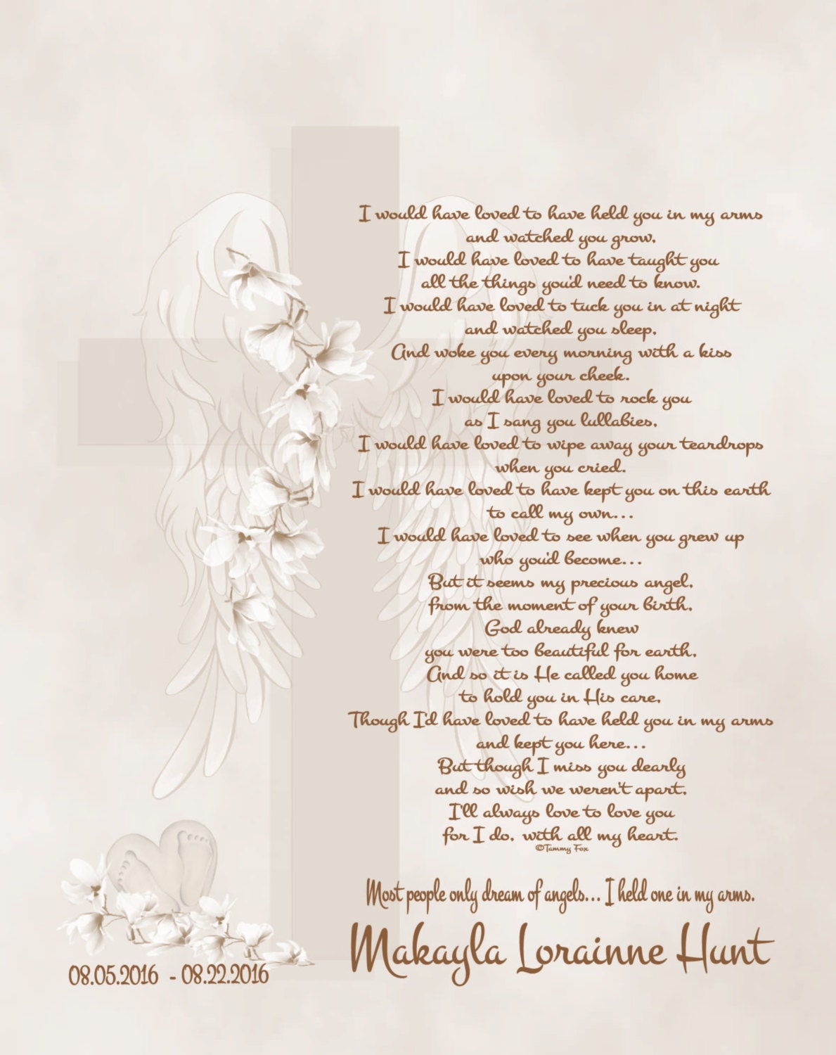 Loss of Baby-child Memorial Poem-loss of Infant-sympathy - Etsy Canada