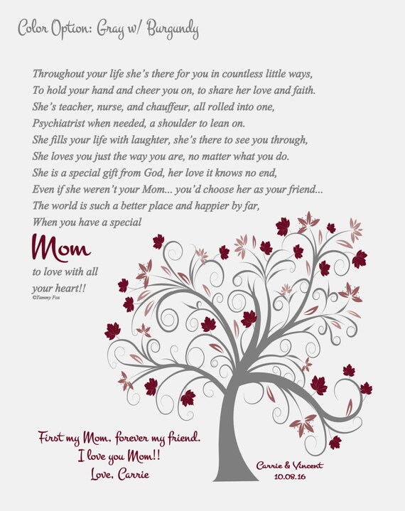 bride gift from mom