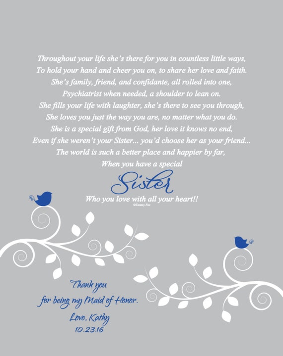 thank you for maid of honor
