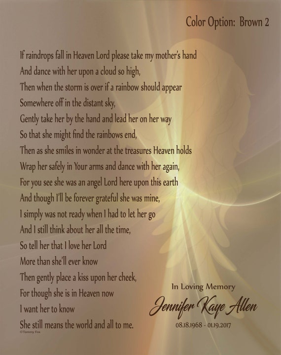 in memory of mother