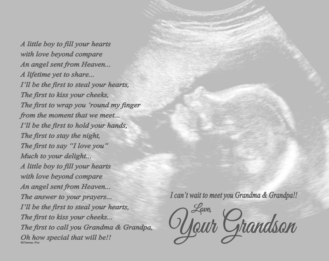 First Time Grandmagift From Unborn Babyfirst Time Etsy