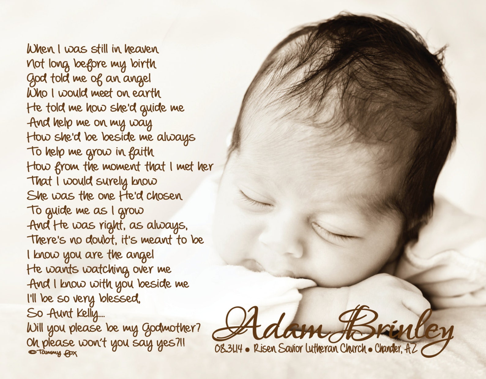 Will You Be My Godmother-godfather-godparents Poem - Etsy