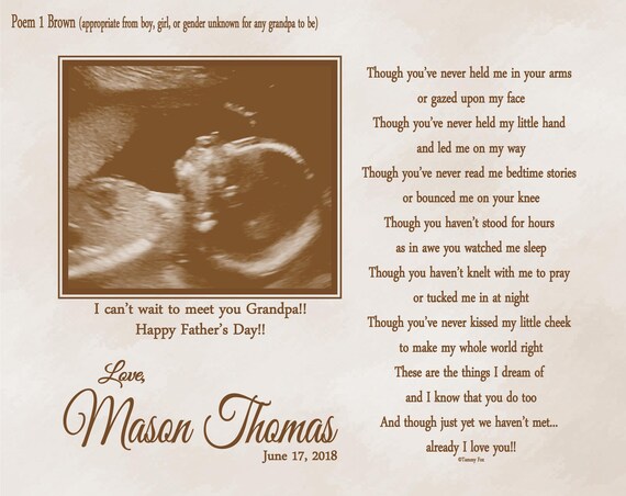 Download Grandpa To Be Fathers Day Gift Gift From Unborn Baby Expecting Etsy