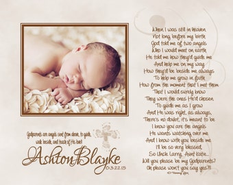 Will You Be My Godfather Godmother Godparents Personalized | Etsy