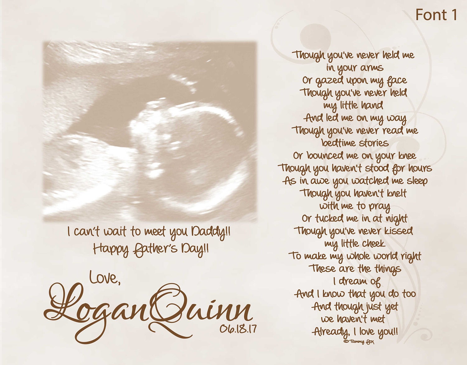 Father S Day Gift For Expecting Dad From Unborn Baby Etsy