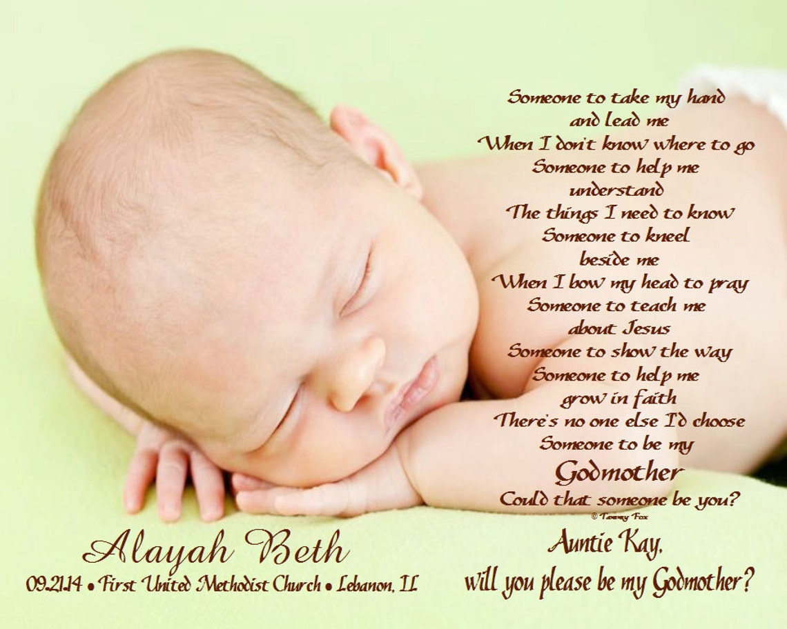 Asking To Be Godmother godfather godparents Could That Someone Etsy