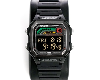 Custom “VIPER” Modified Watch Based on Casio ws1600, New in Box, Digital Modified Watch, Gift for Him, by Nocturnal Time