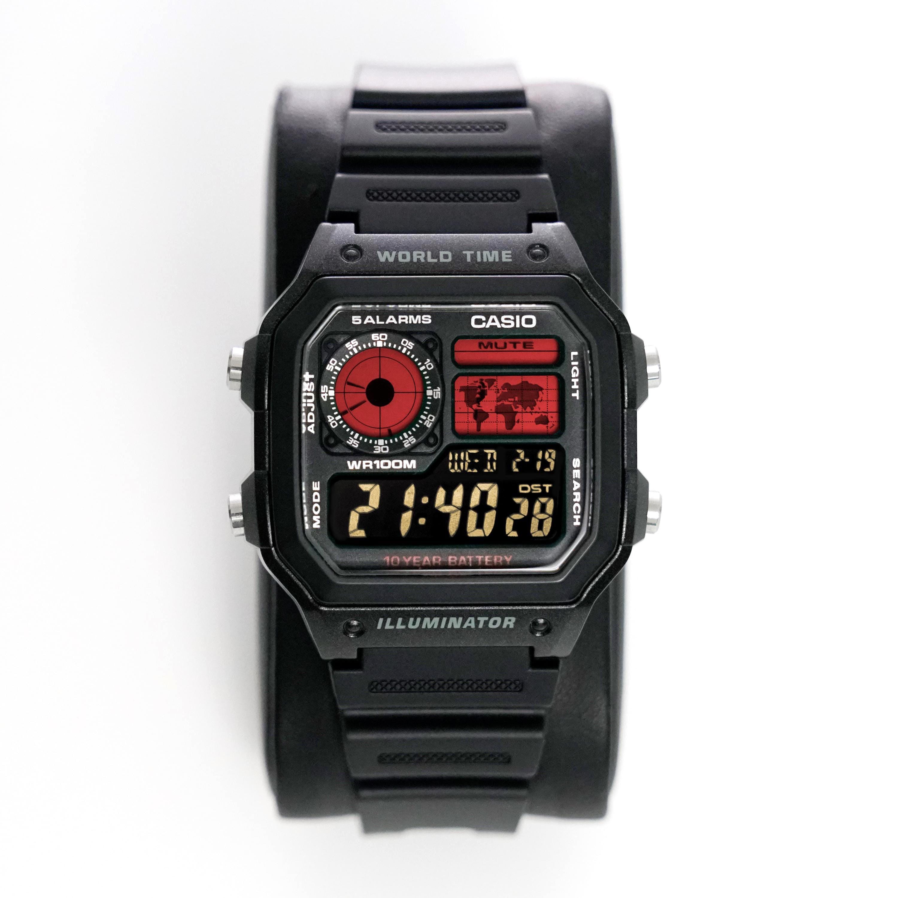 Custom “SENTINEL” Modified Watch Based on Casio Ae1200, New in Box