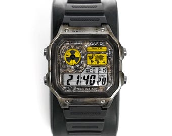 Vintage 1990 CASIO Pentagraph DW-7200 (928) Men's Digital Quartz