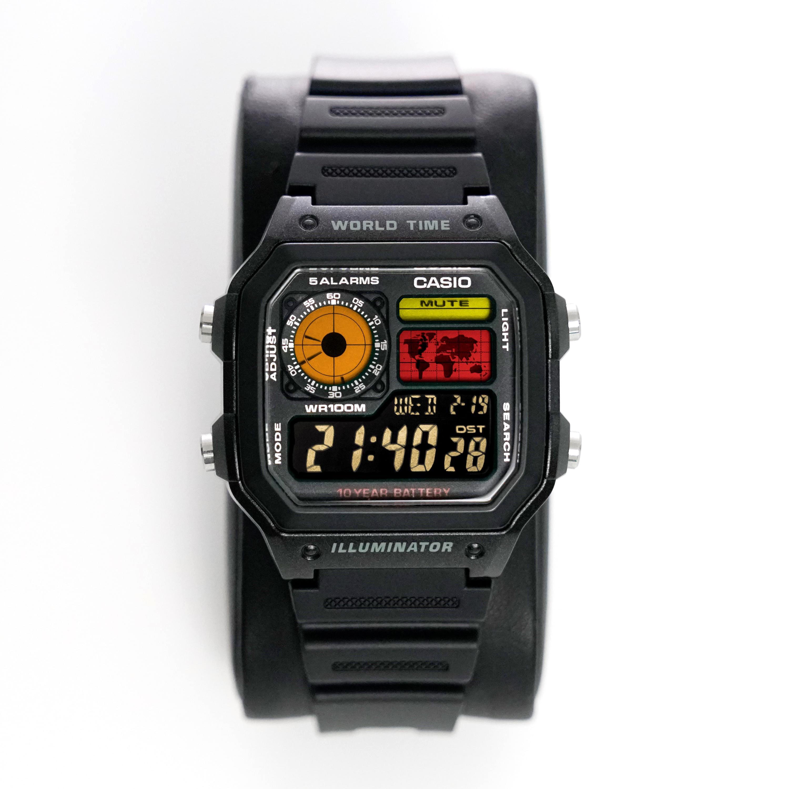 Custom “BOOST” Modified Watch Based on Casio Ae1200, New in Box