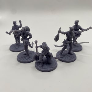 Dnd mini set, Tiefling Bards
