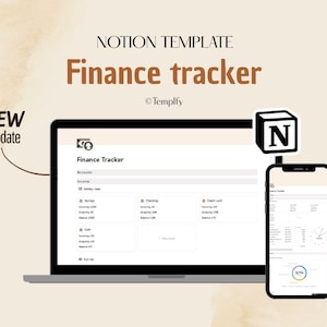 Notion Template Persönliche Buchverfolgung | Income and Expense Tracker Notion Template | Notion Finanzierung Geld Tracker