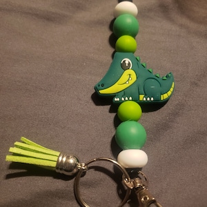 Alligator or Crocodile (dark green) Lanyard