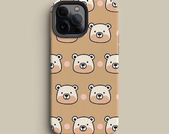 Teddy Bear Phone Case – Cozy Kawaii Bear Pattern for iPhone, Galaxy & Pixel