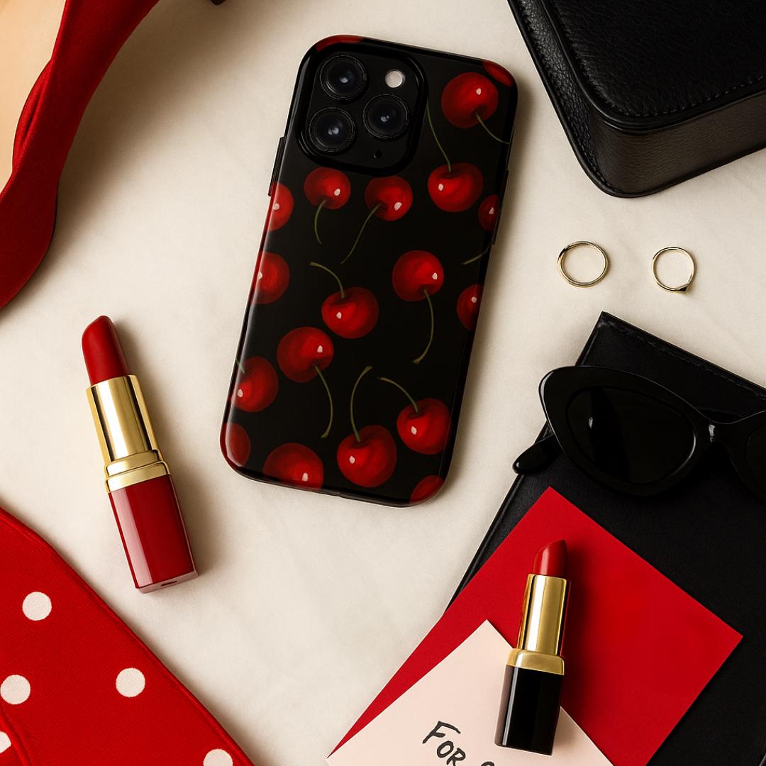 Black Cherry iPhone 15 Case