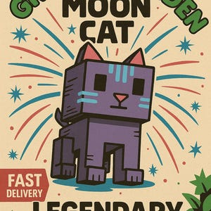Moon cat - Grow A Garden - Legendary PET- Cheap+ FAST Delivery