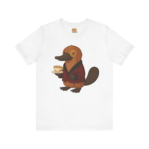 Camiseta de Percy el Ornitorrinco: divertida y adorable camiseta de animales / Camiseta de dibujos animados extravagantes / Regalo original para amantes de los animales / Critters and Quirk