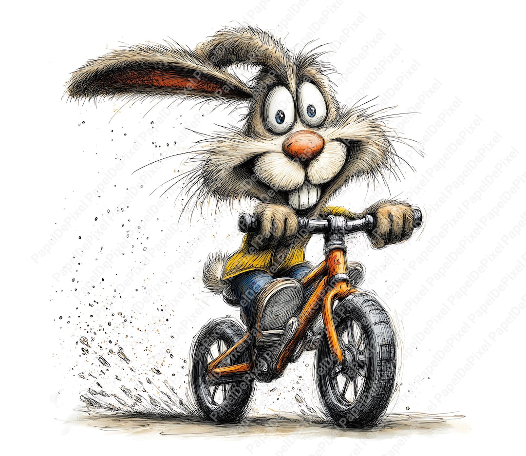 Quirky Rabbit Clipart, Funny Bunny Clipart, Peter Bunny Clipart, Quirky ...
