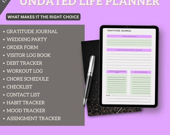 Ultimate Life Planner Bundle 2025: A4 Productivity Journal (Digital Download)