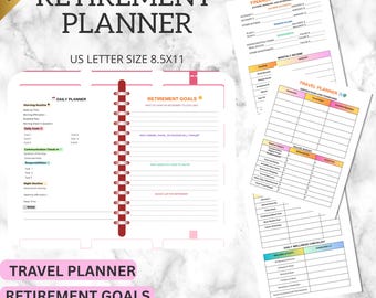 Essential Retirement Planner | Digital Download PDF for Financial Independence, Savings Goals & Investment Tracking