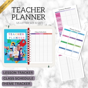 Undated Teacher Planner Printable: Minimalist Classroom Organizer (PDF Download)