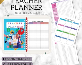 Odaterad lärarplanerare utskrivbar: Minimalistisk klassrumsorganisatör (PDF-nedladdning)