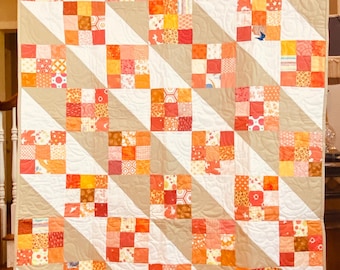 Orange Crush Baby Quilt