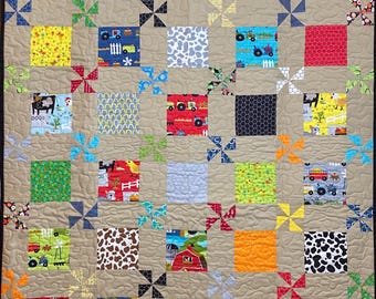 Baby Boy Farm Life Quilt