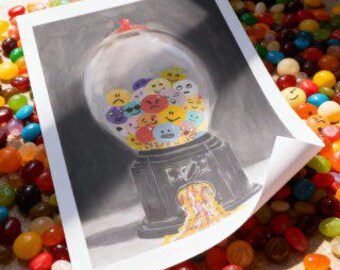 Contemporary Art Postcard – Unique Gallery Artwork”