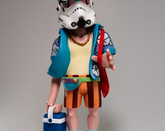 Beach Stormtrooper — Limited Edition Designer Art Toy & Pop Culture Collectible by Hauteart