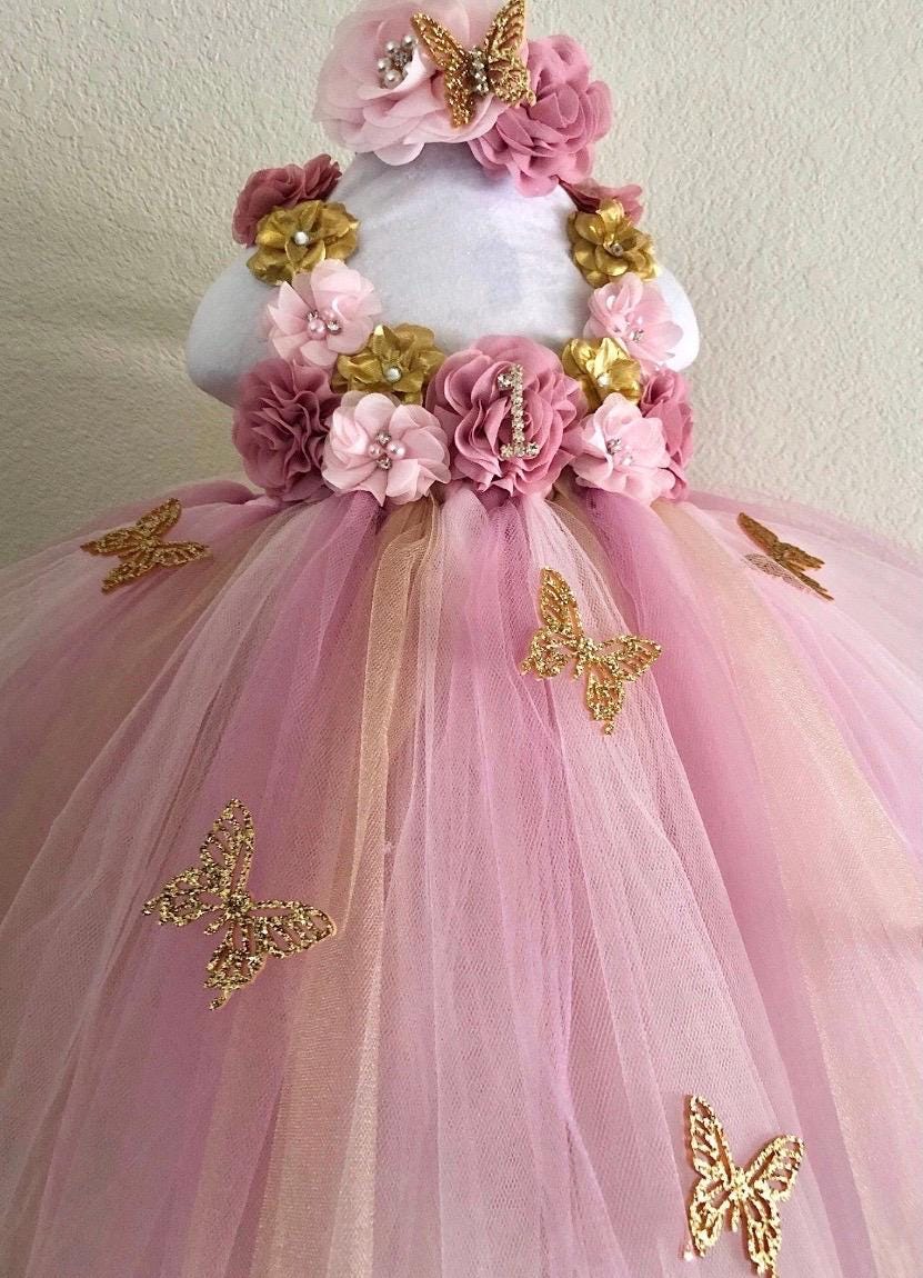 Rose Gold Tutu Dress - Etsy