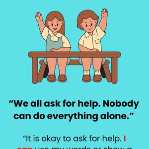 Social Story Flashcards. Emotional regulation and Social Skills. Printable PDF with poems.