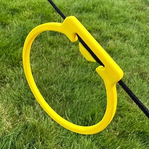 Yellow Guy Rope T Towel Loop for Tents and Awnings – Essential Camping Gear, Guy Line Organiser