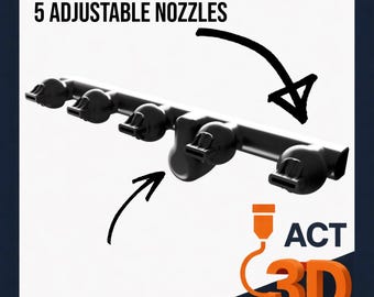 Fluval Flex 123 liter pompuitlaatupgrade – 5 verstelbare sproeikoppen – sproeibalk