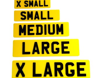 Custom 3D Printed Mini Number Plate | Personalised Car Accessory, Keyring, Model Plate