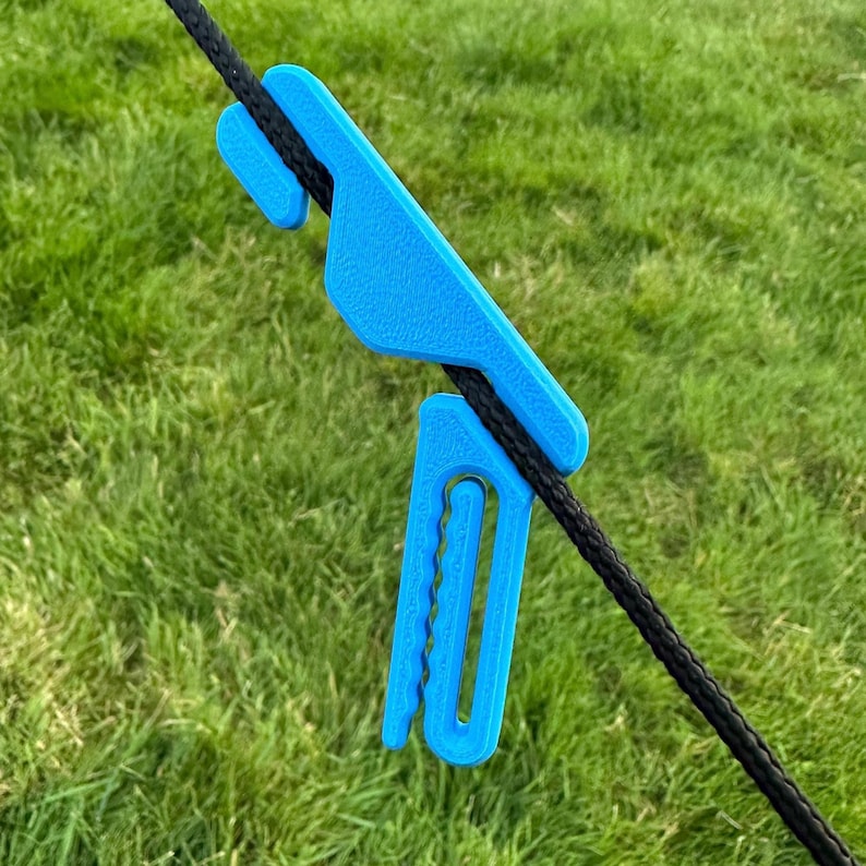 Blue Guy Rope Clothes Peg  for Tents and Awnings – Essential Camping Gear, Guy Line Organiser
